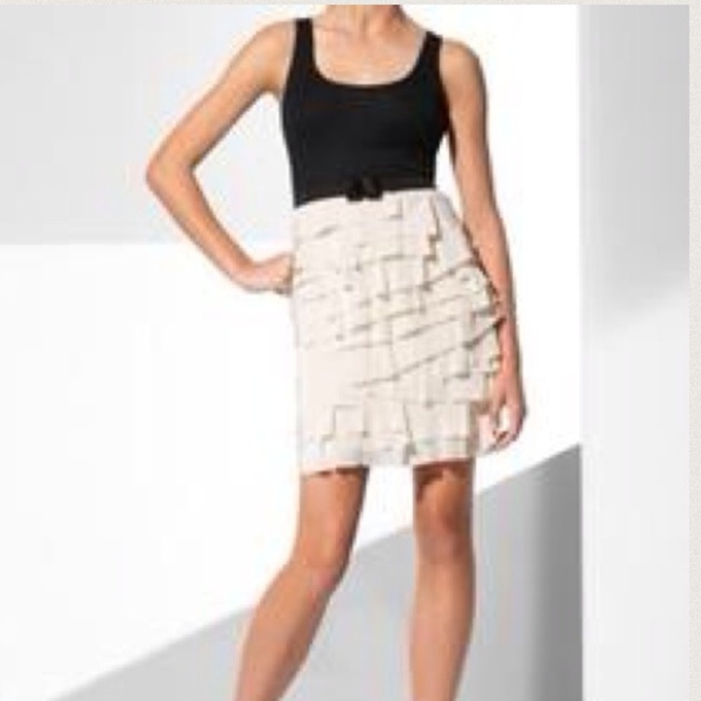 Black and white BCBG dress